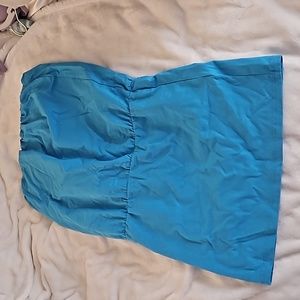 2/$10 New Teal Swimsuit Cover Up Tube Top Bodycon Dress